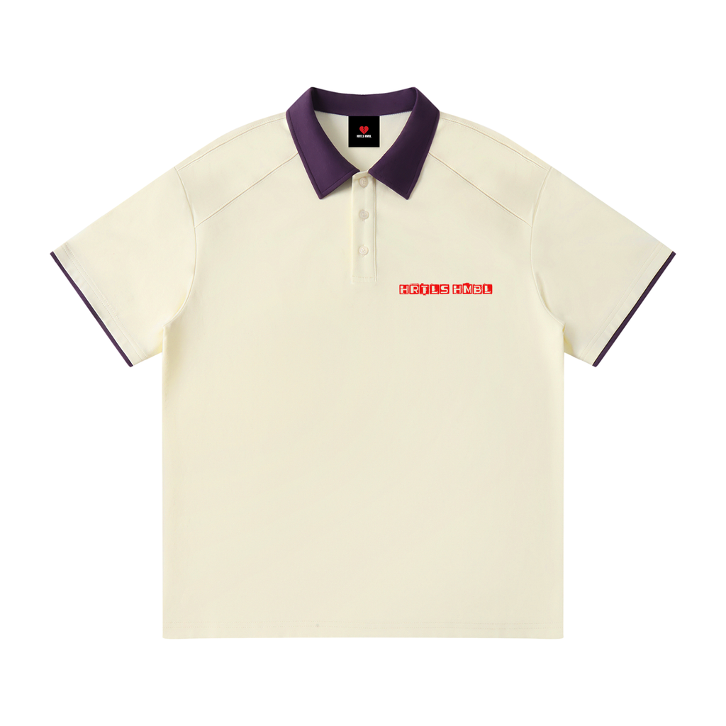 HRTLS HMBL HEAVEN REJECT RAGLAN POLO SHIRT