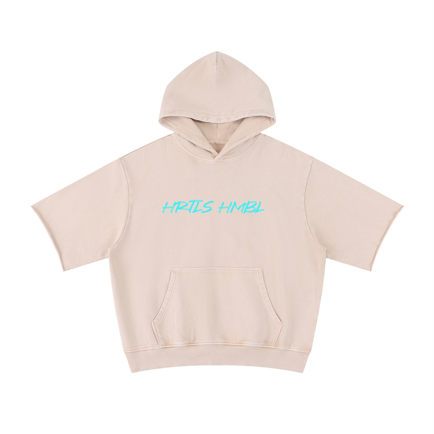 HRTLS HMBL | Unisex Mineral Wash Short Sleeve Hoodie