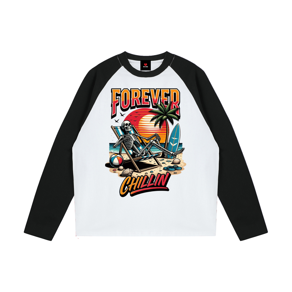 HRTLS HMBL FOREVER CHILLIN RAGLAN TEE