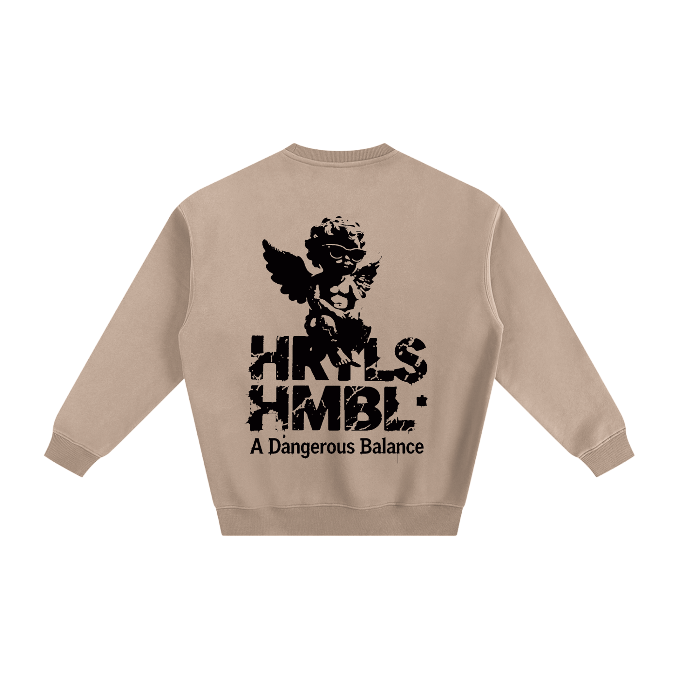 HRTLS HMBL TOO NUMB TO CARE FLEECED SWEATSHIRT