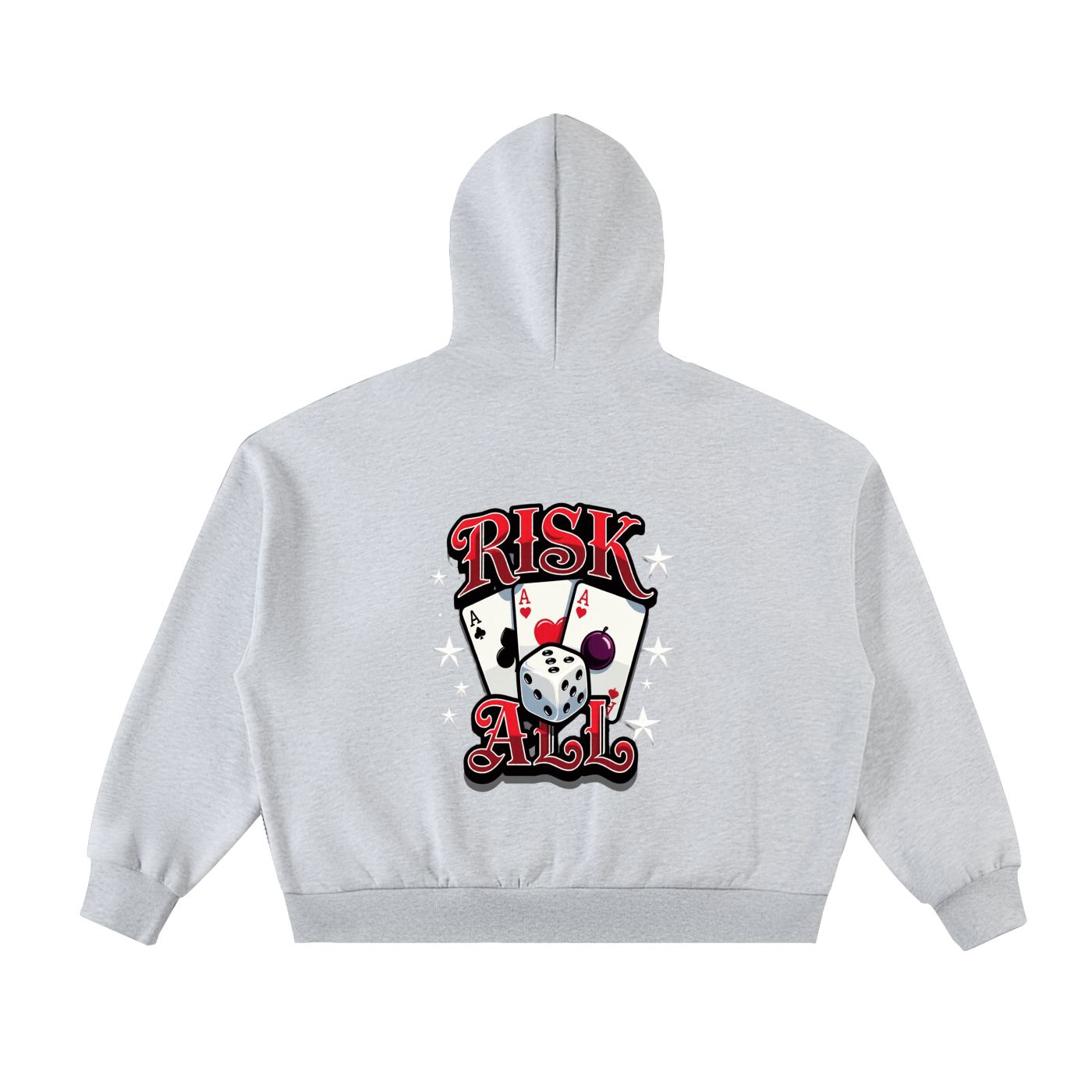 HRTLS HMBL RISK ALL FLEECED FULL-ZIP BOXY HOODIE