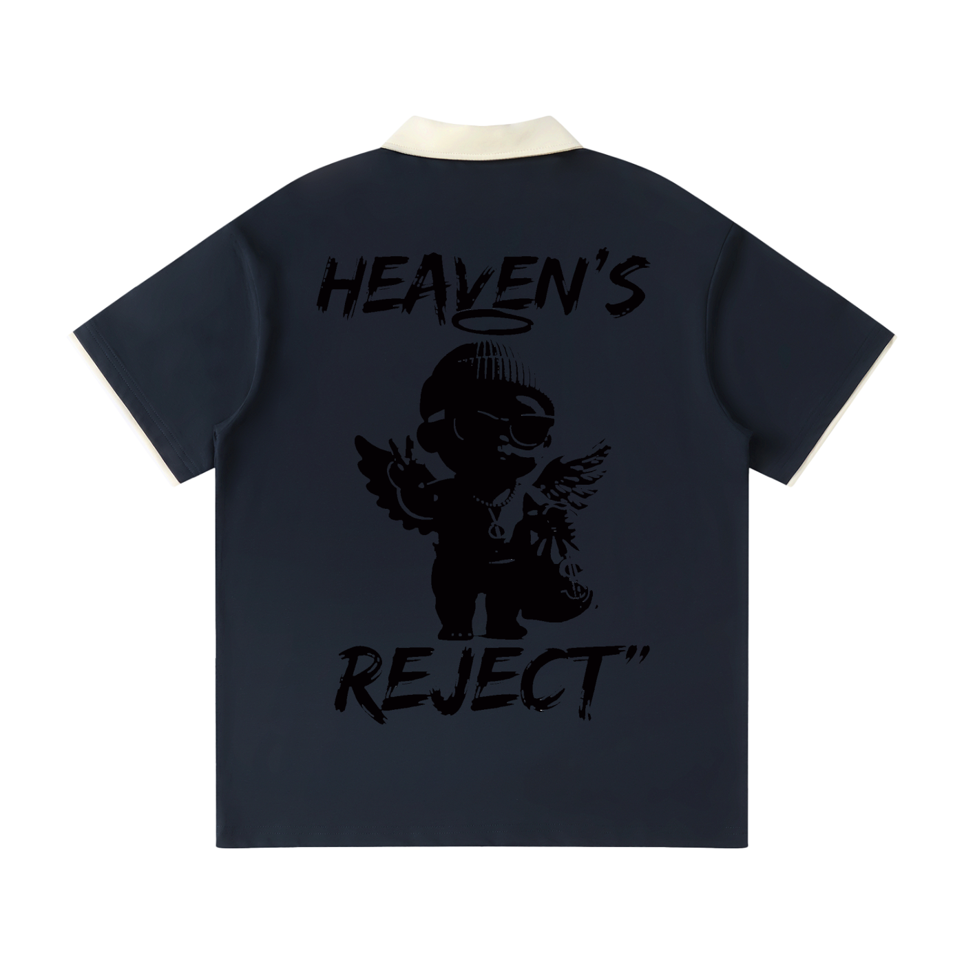 HRTLS HMBL HEAVEN REJECT RAGLAN POLO SHIRT