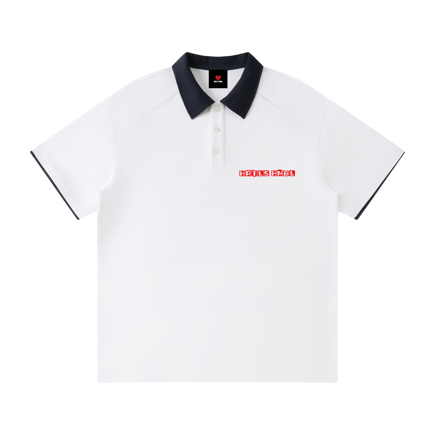 HRTLS HMBL HEAVEN REJECT RAGLAN POLO SHIRT
