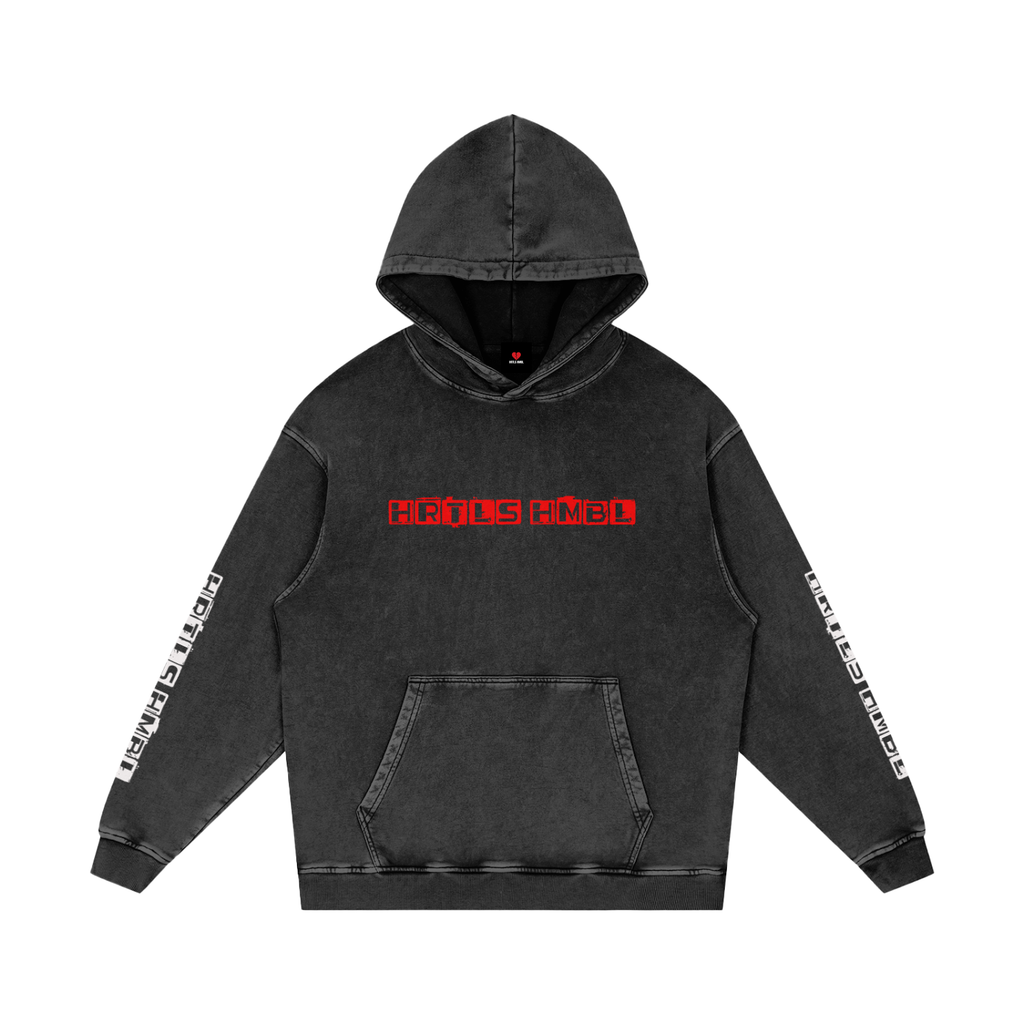 HRTLS HMBL BUILD EMPIRES BURY RIVALS SNOW WASHED HOODIE