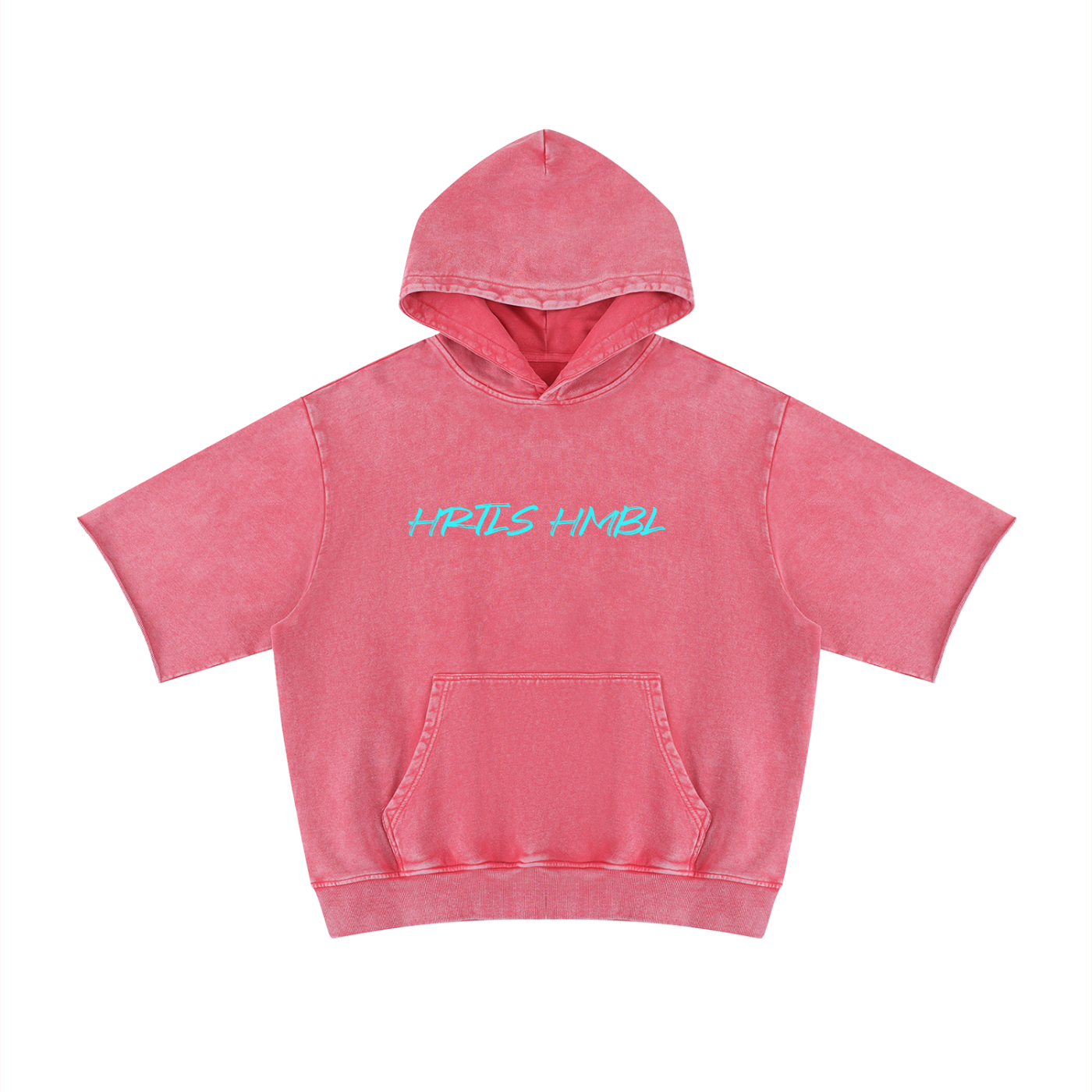 HRTLS HMBL | Unisex Mineral Wash Short Sleeve Hoodie
