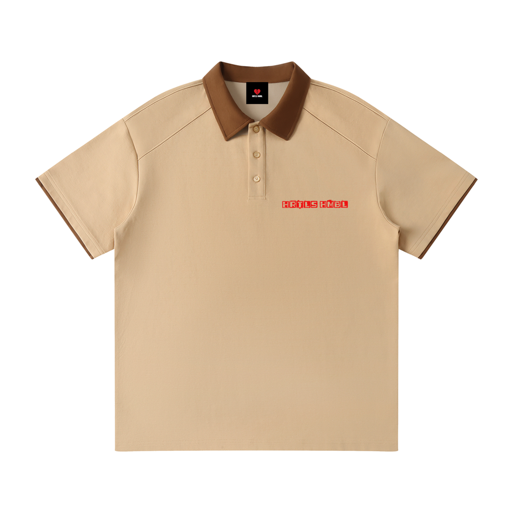 HRTLS HMBL HEAVEN REJECT RAGLAN POLO SHIRT