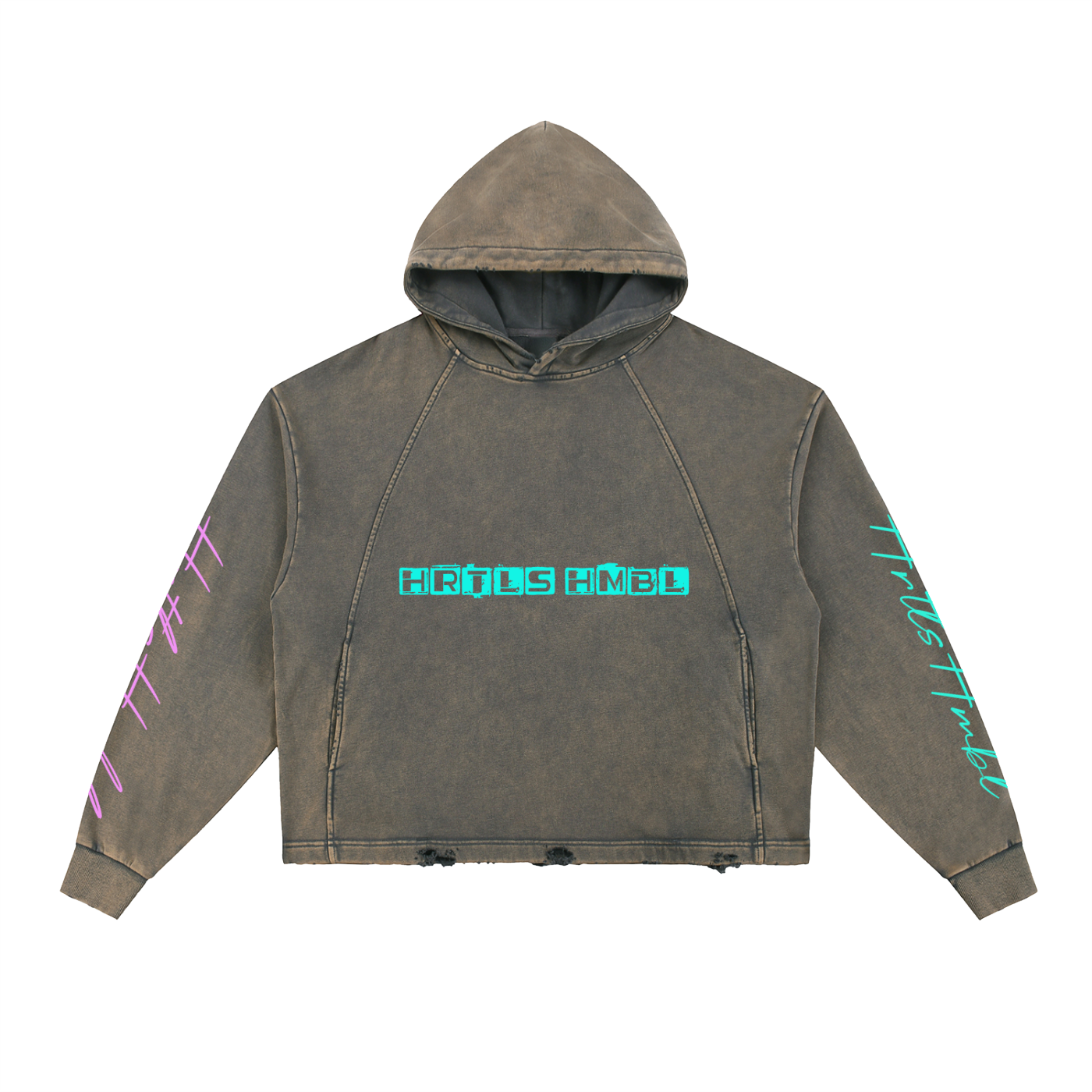 HRTLS HMBL  Feed The Tide Heavyweight Frayed Hoodie