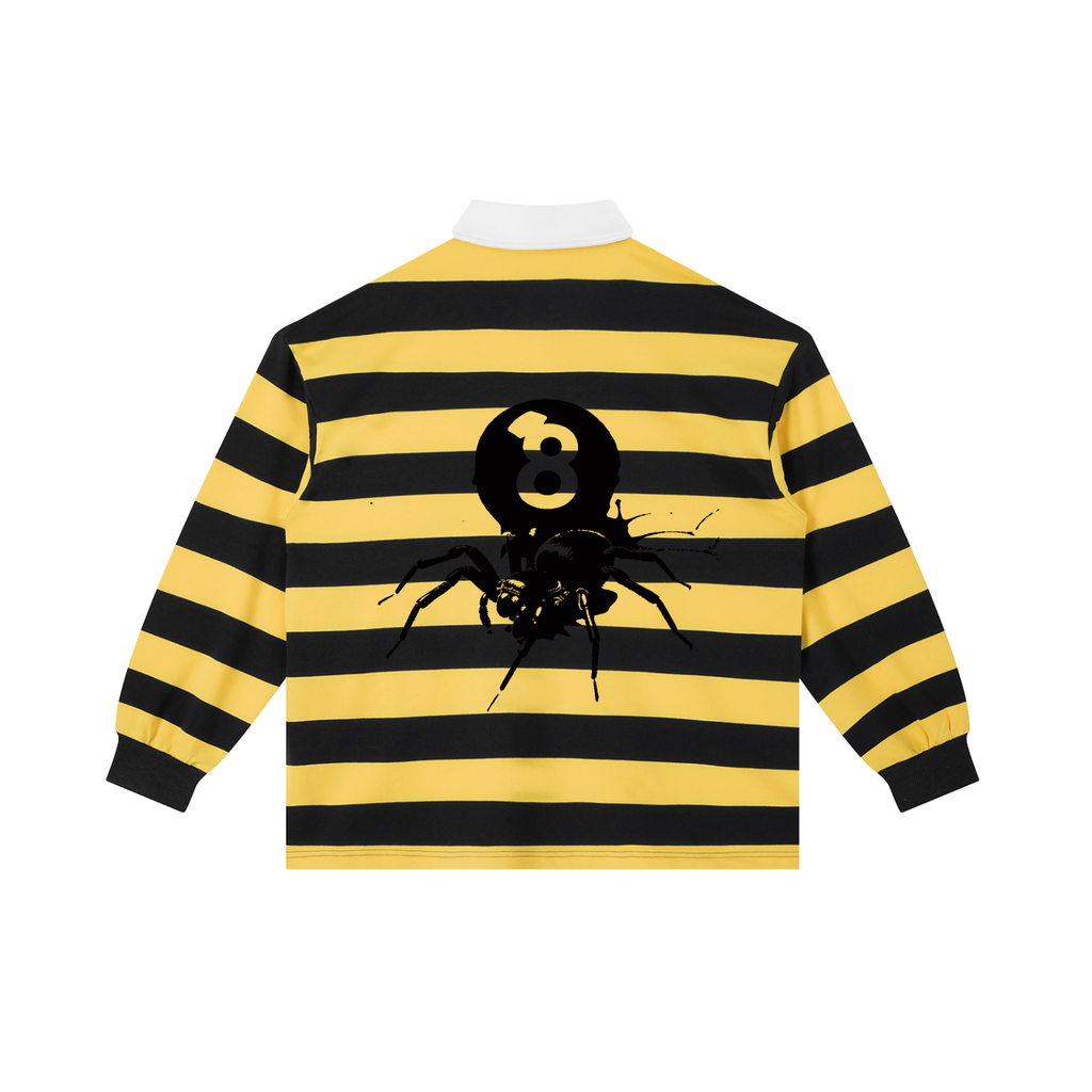 HRTLS HMBL BLACK WIDOW & 8-BALL COLOR BLOCK POLO