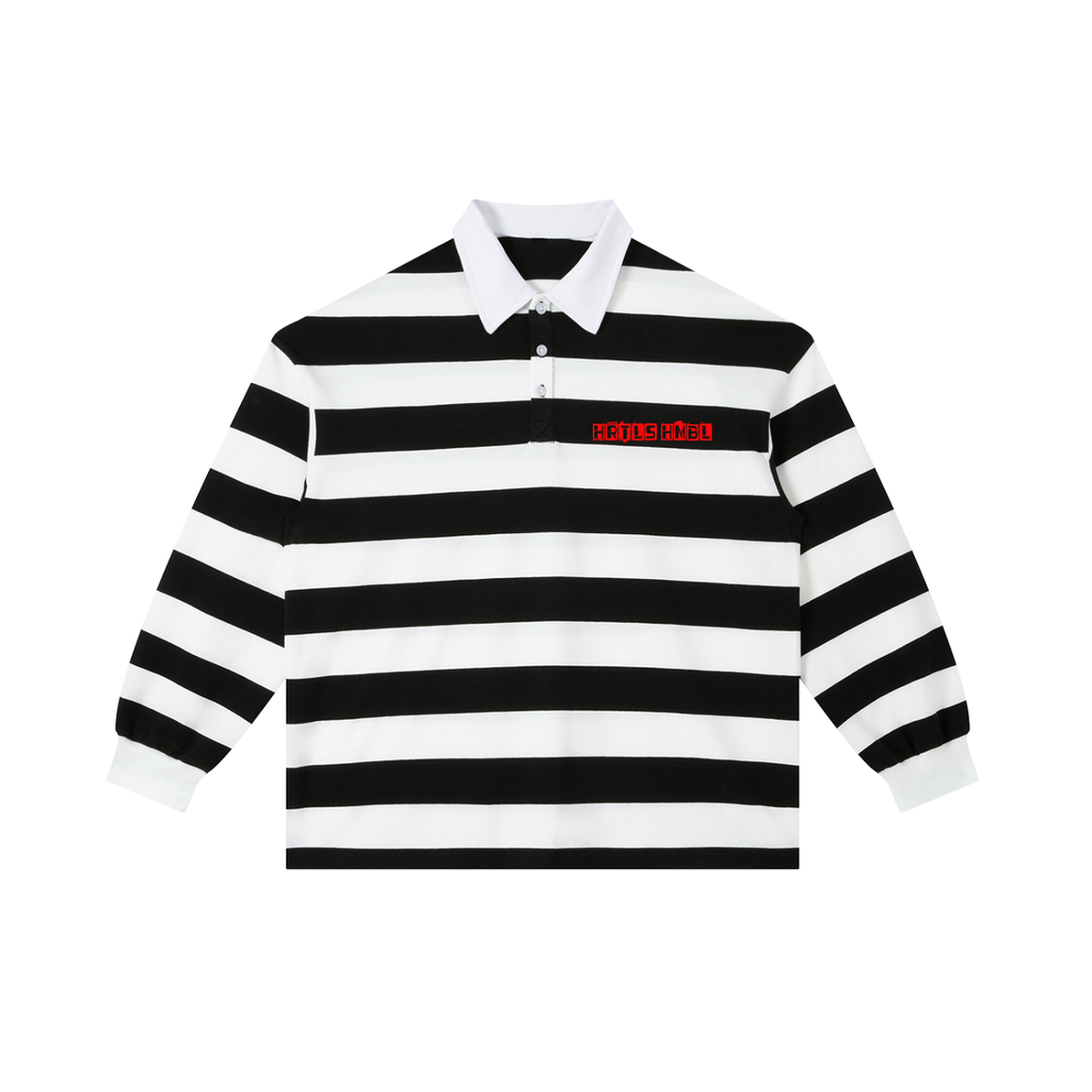 HRTLS HMBL BLACK WIDOW & 8-BALL COLOR BLOCK POLO