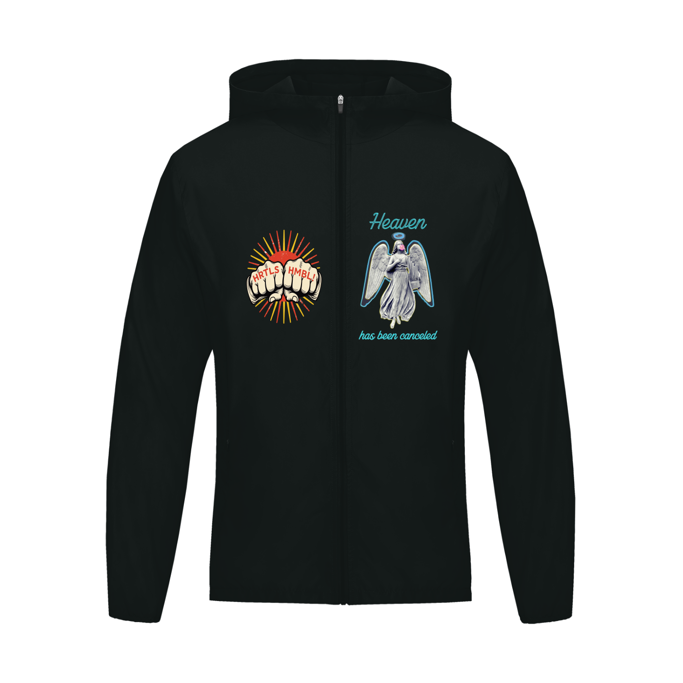 HRTLS HMBL HEAVEN BEEN CANCELED SOFT HOODED SPORTS JACKET