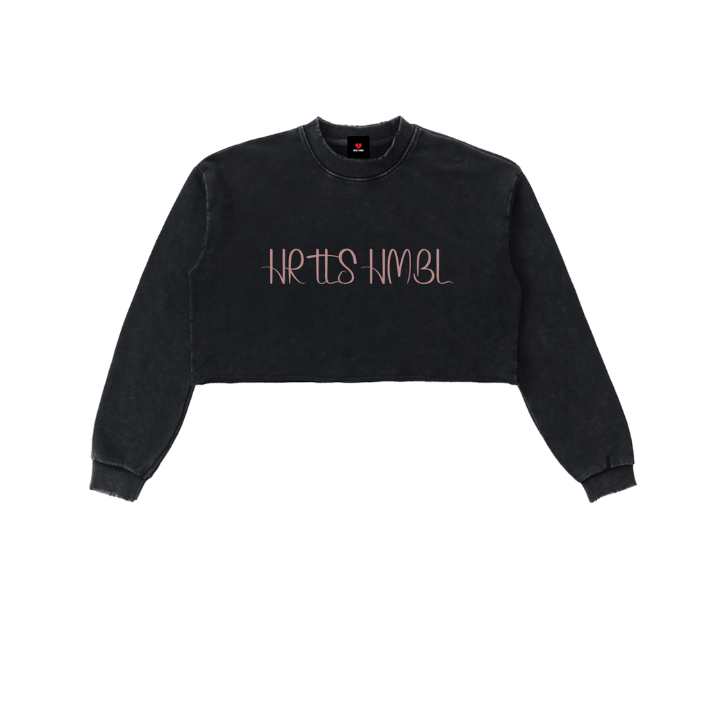 HRTLS HMBL TALK LESS WOMEN'S CROPPED SWEATSHIRT