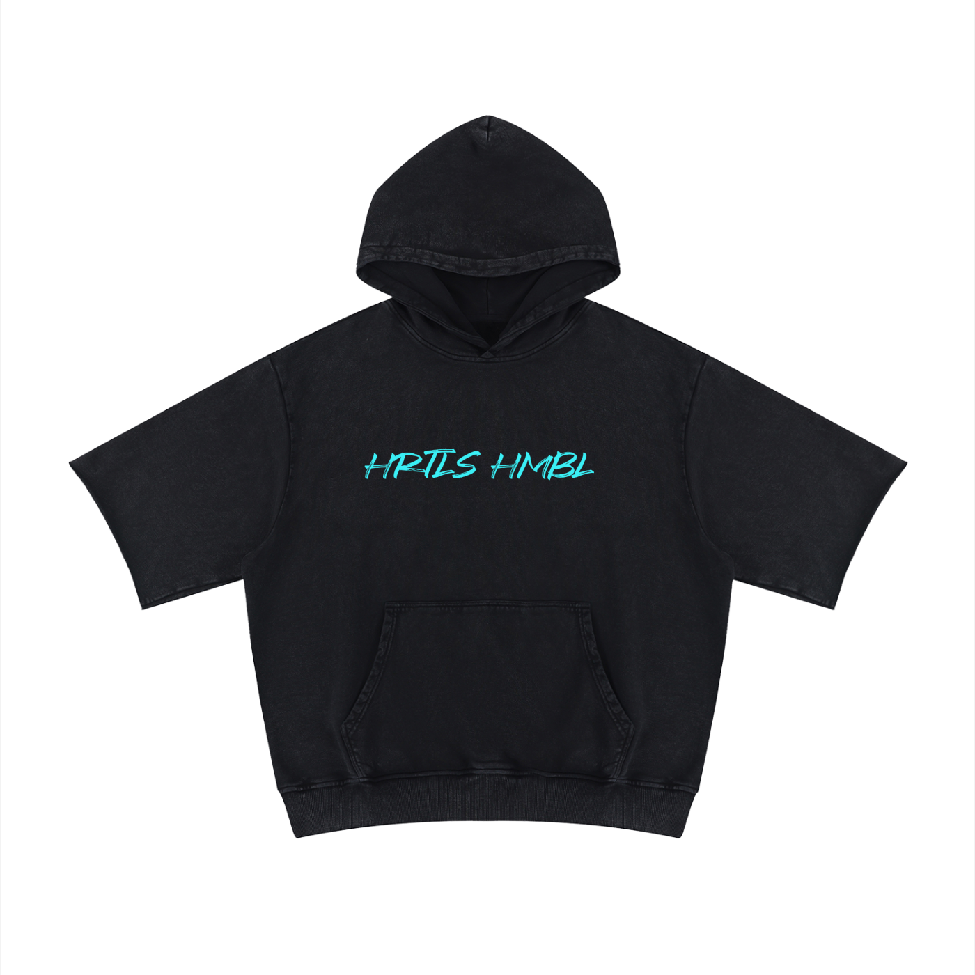 HRTLS HMBL | Unisex Mineral Wash Short Sleeve Hoodie