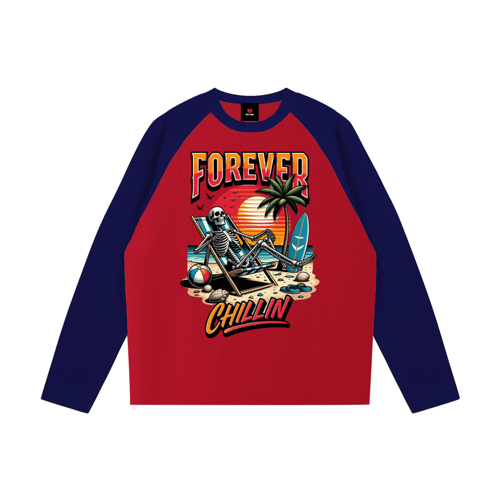 HRTLS HMBL FOREVER CHILLIN RAGLAN TEE