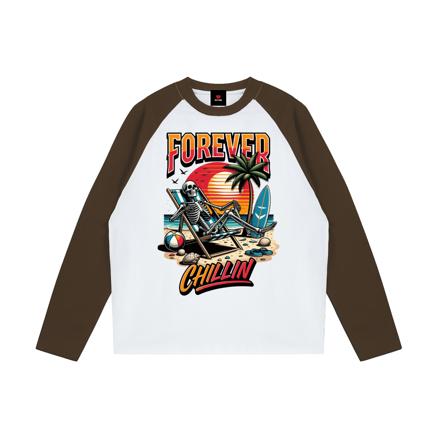 HRTLS HMBL FOREVER CHILLIN RAGLAN TEE