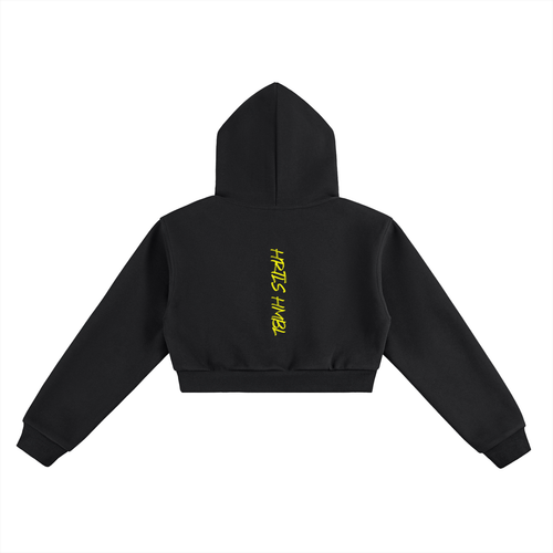 HRTLS HMBL I DON'T CHASE I REPLACE WOMEN'S CROPPED HOODIE