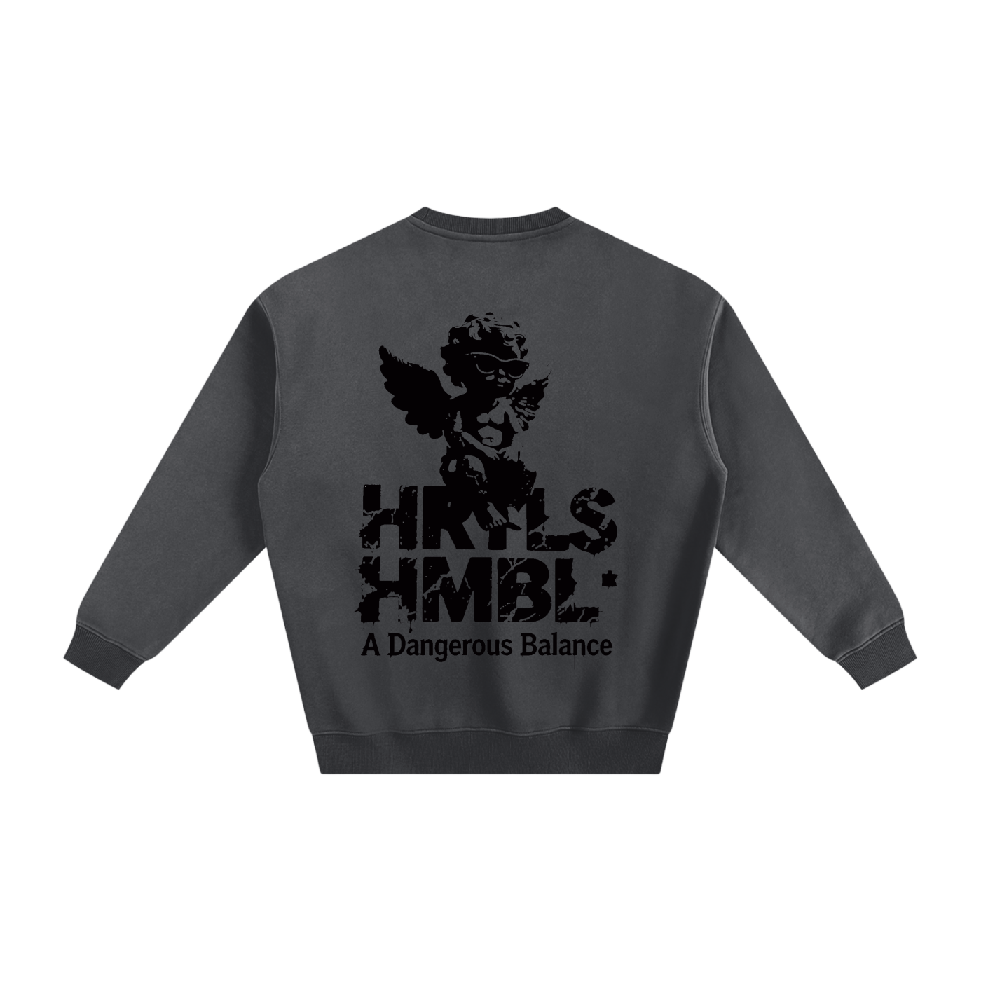HRTLS HMBL TOO NUMB TO CARE FLEECED SWEATSHIRT