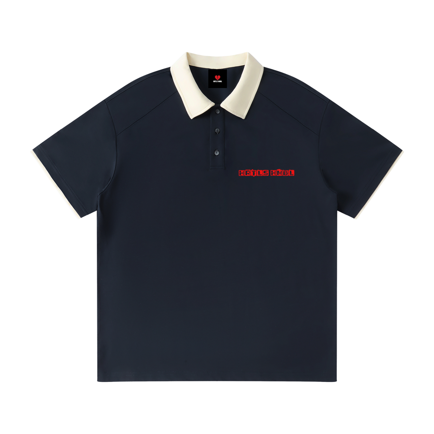 HRTLS HMBL HEAVEN REJECT RAGLAN POLO SHIRT