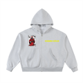 HRTLS HMBL RISK ALL FLEECED FULL-ZIP BOXY HOODIE