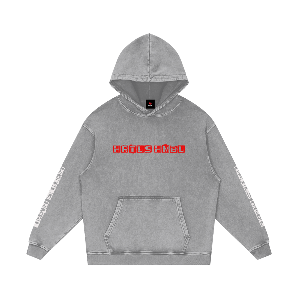 HRTLS HMBL BUILD EMPIRES BURY RIVALS SNOW WASHED HOODIE