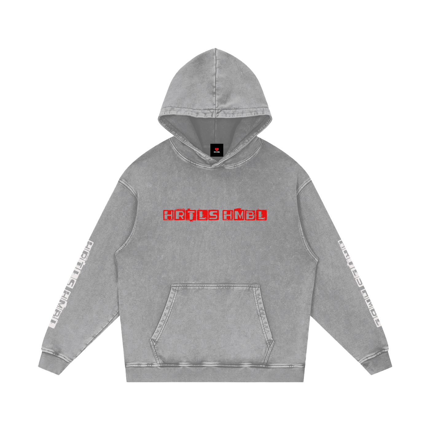 HRTLS HMBL BUILD EMPIRES BURY RIVALS SNOW WASHED HOODIE