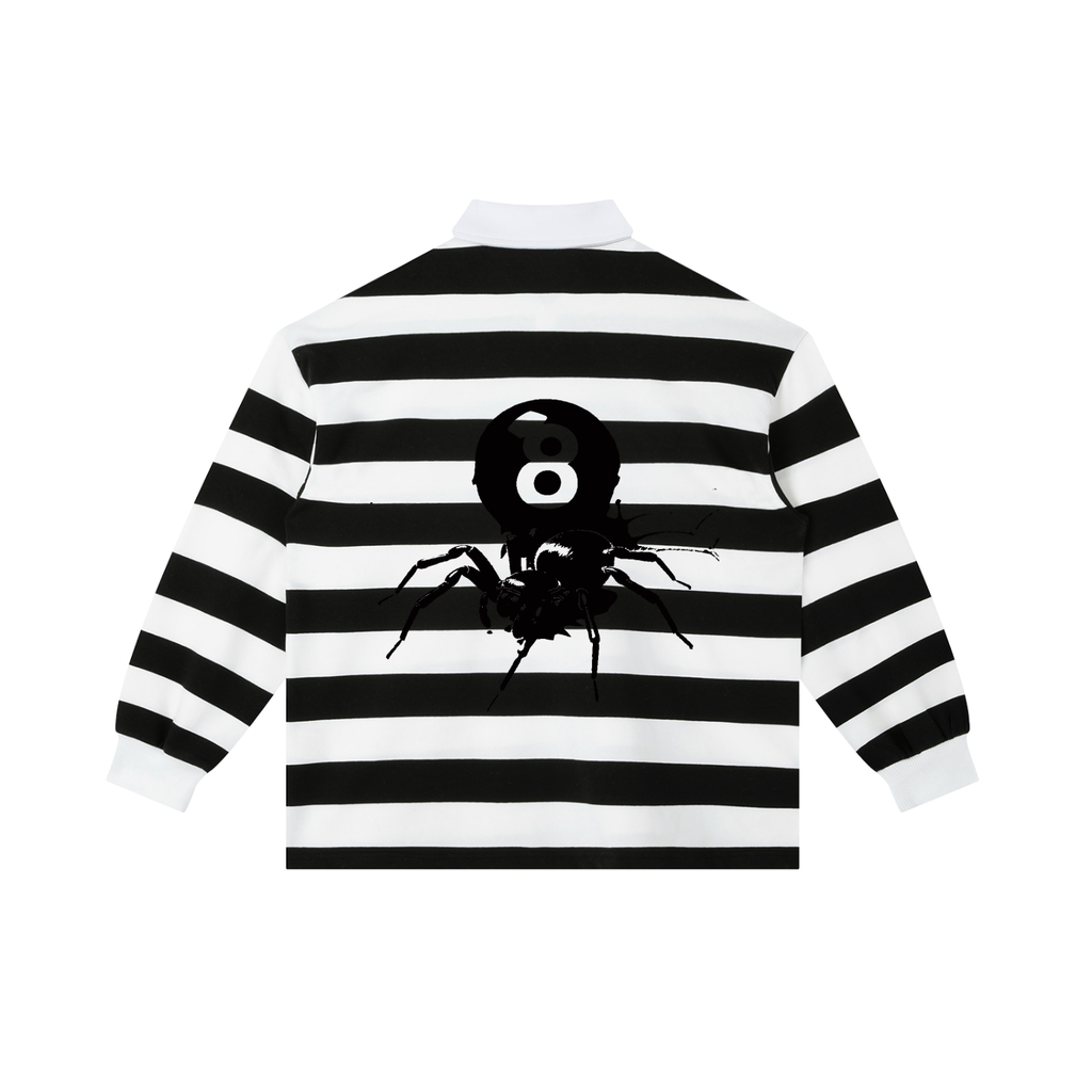 HRTLS HMBL BLACK WIDOW & 8-BALL COLOR BLOCK POLO