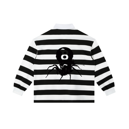 HRTLS HMBL BLACK WIDOW & 8-BALL COLOR BLOCK POLO