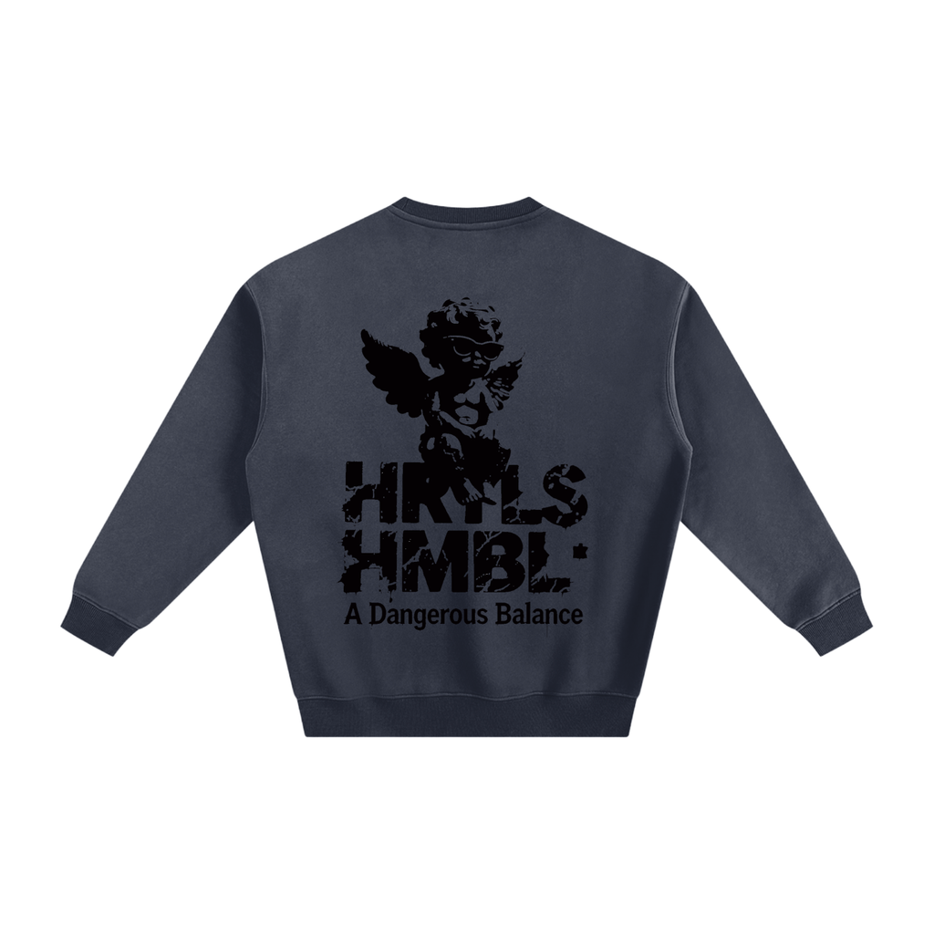 HRTLS HMBL TOO NUMB TO CARE FLEECED SWEATSHIRT