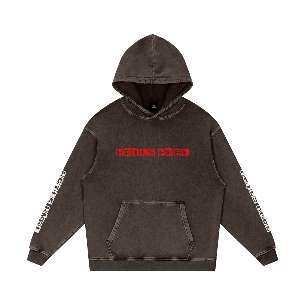 HRTLS HMBL BUILD EMPIRES BURY RIVALS SNOW WASHED HOODIE