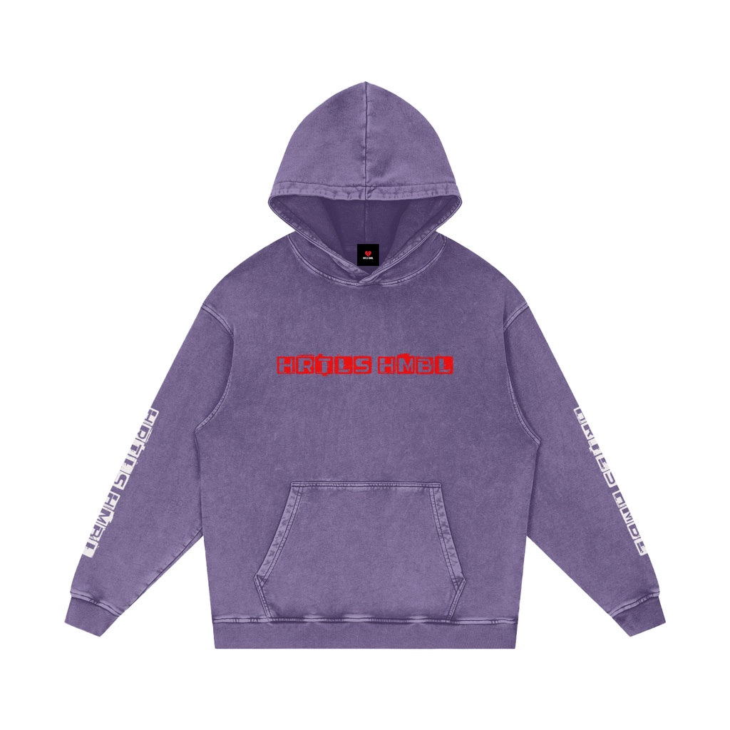HRTLS HMBL BUILD EMPIRES BURY RIVALS SNOW WASHED HOODIE
