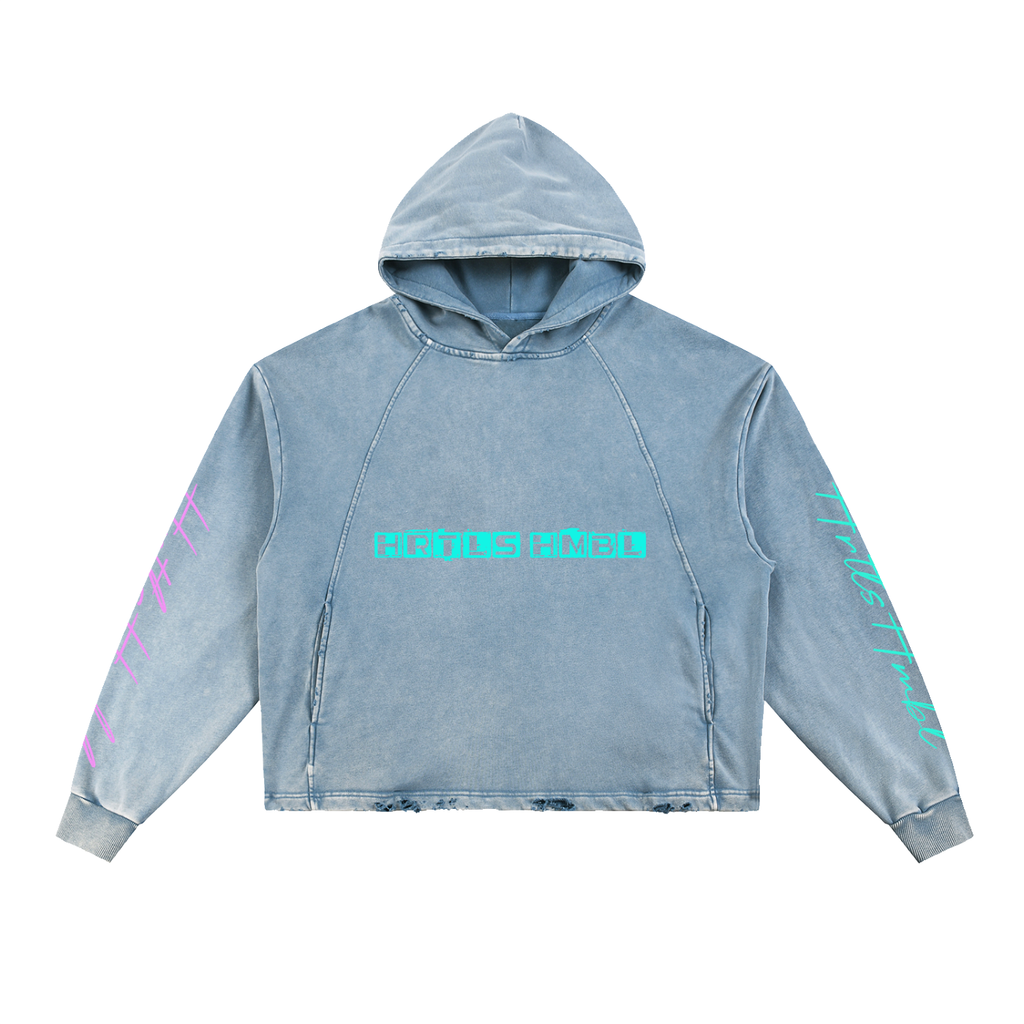 HRTLS HMBL  Feed The Tide Heavyweight Frayed Hoodie