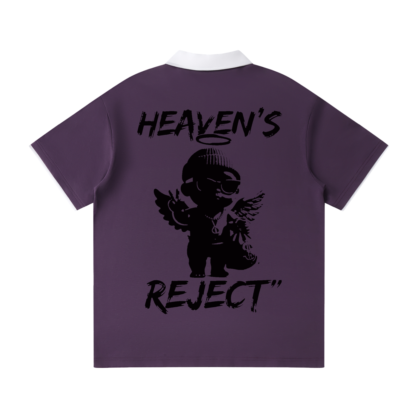 HRTLS HMBL HEAVEN REJECT RAGLAN POLO SHIRT