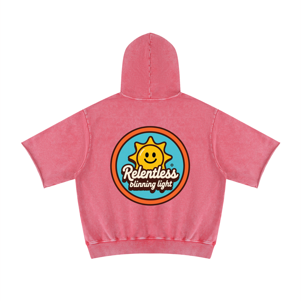 HRTLS HMBL | Unisex Mineral Wash Short Sleeve Hoodie