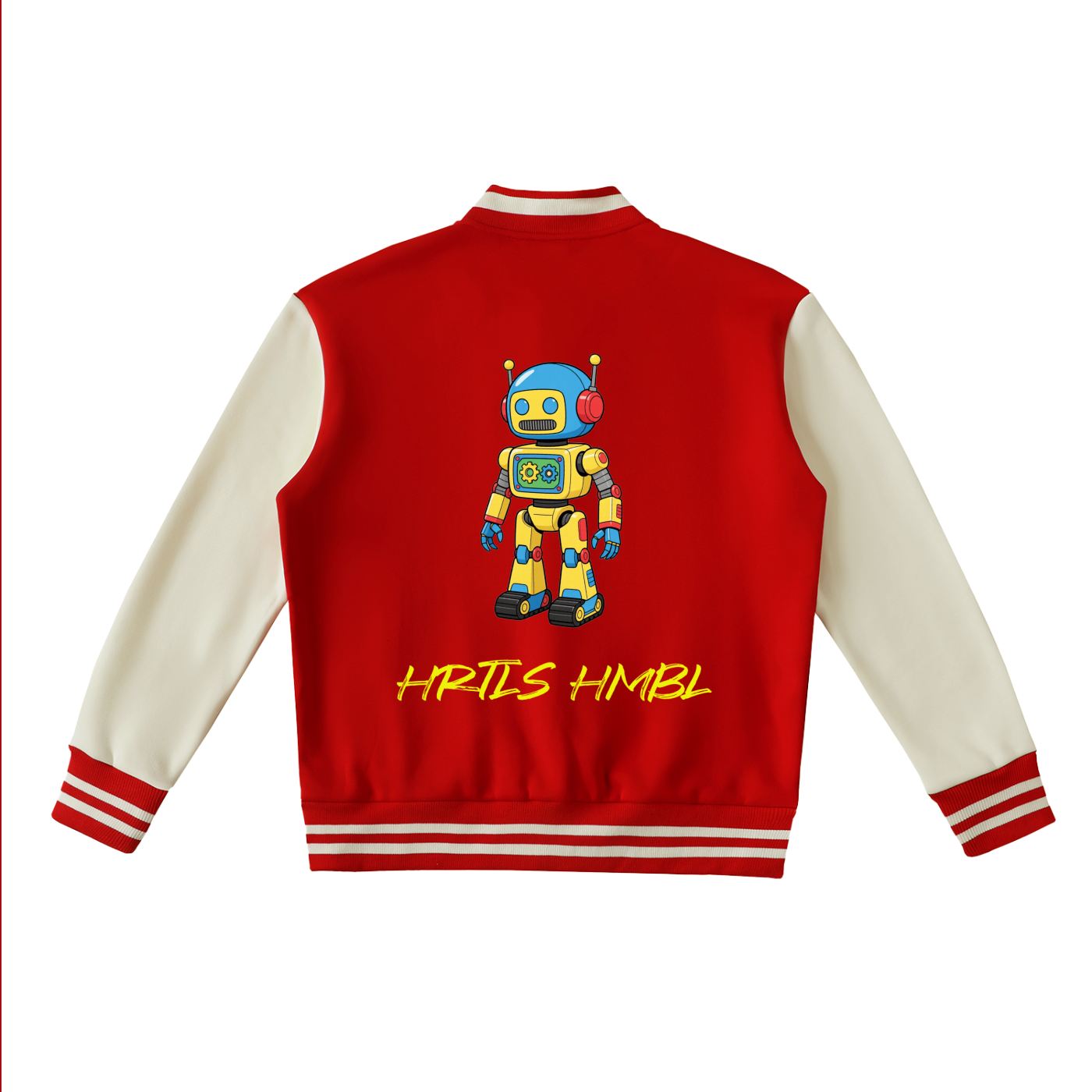 HRTLS HMBL MULTI-GRAPHIC FLEECED VARSITY JACKET
