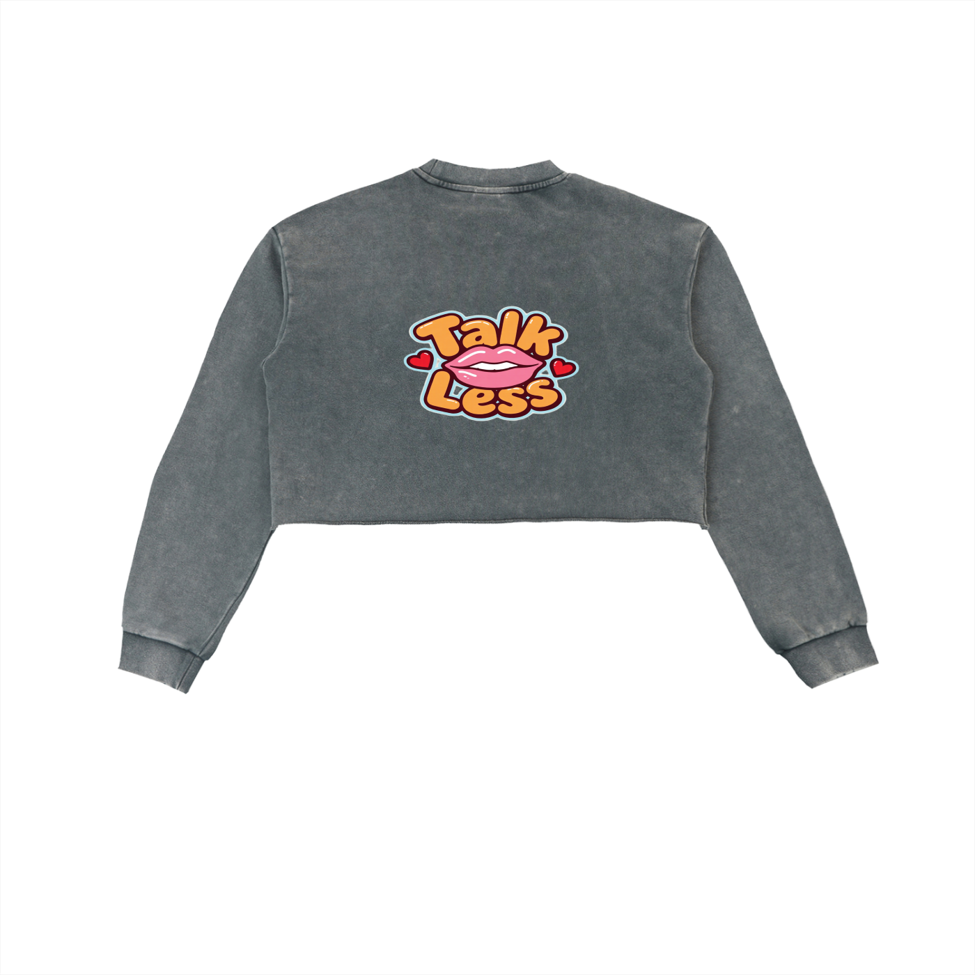 HRTLS HMBL TALK LESS WOMEN'S CROPPED SWEATSHIRT
