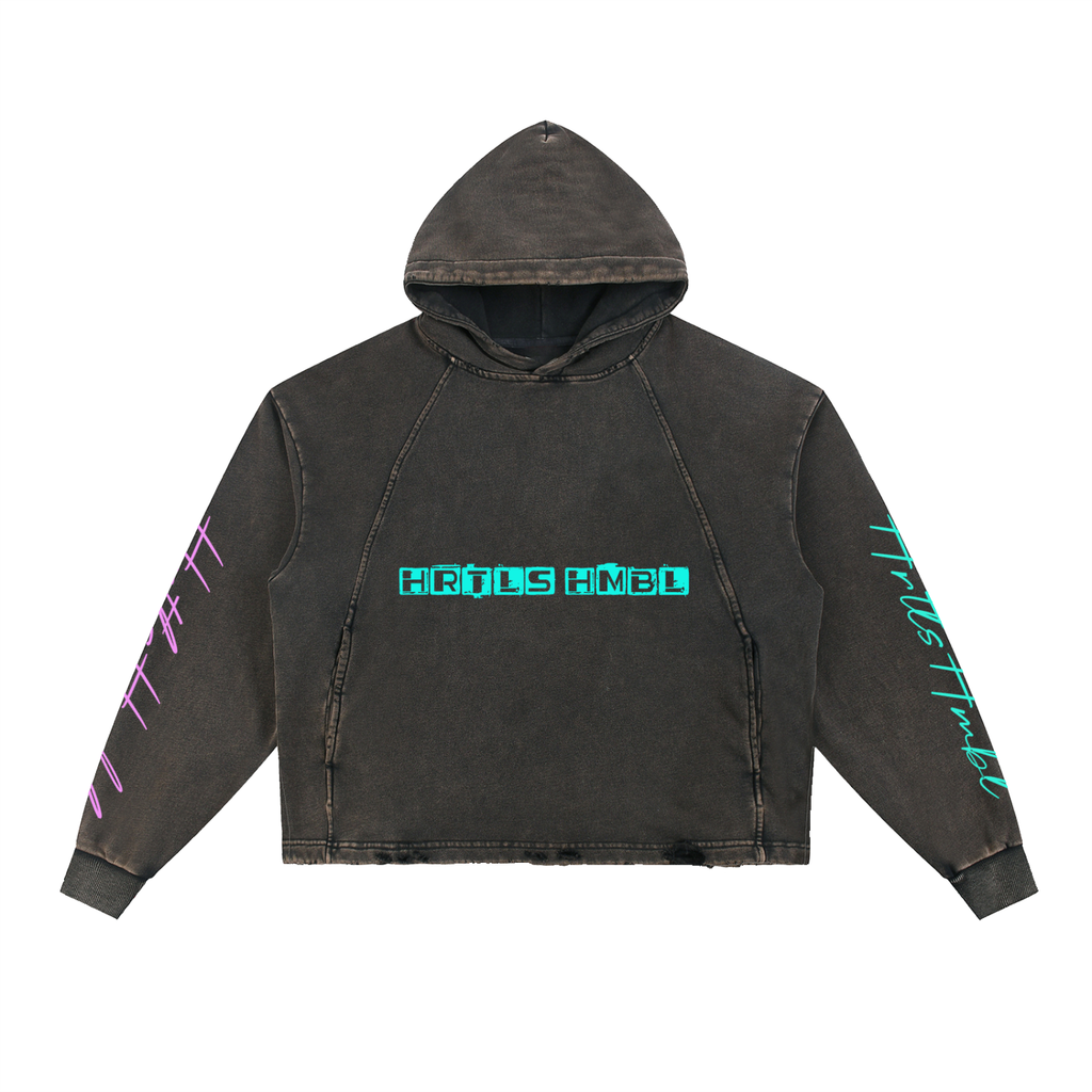 HRTLS HMBL  Feed The Tide Heavyweight Frayed Hoodie