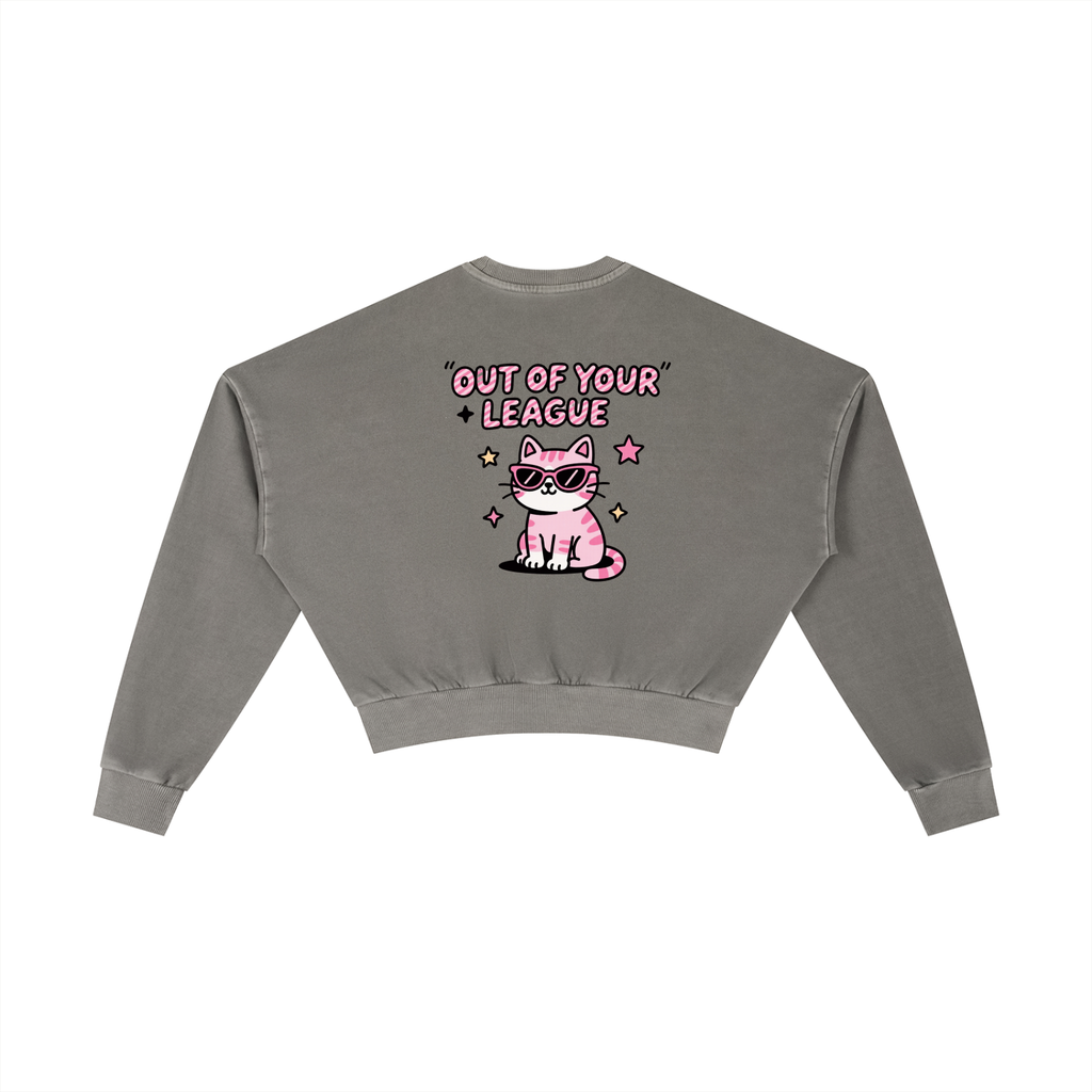 HRTLS HMBL OUT YOUR LEAGUE WOMEN'S CROPPED SWEATSHIRT