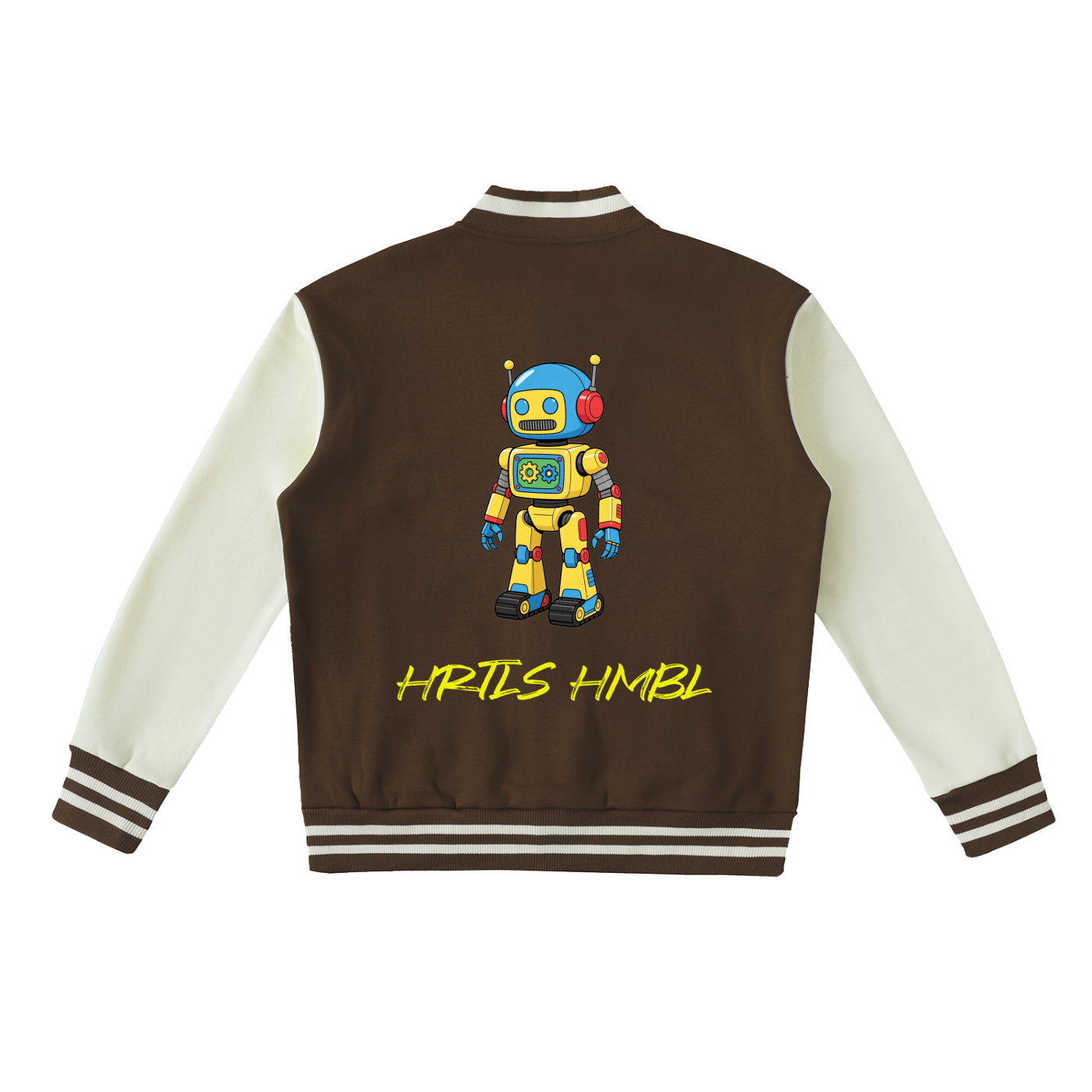 HRTLS HMBL MULTI-GRAPHIC FLEECED VARSITY JACKET