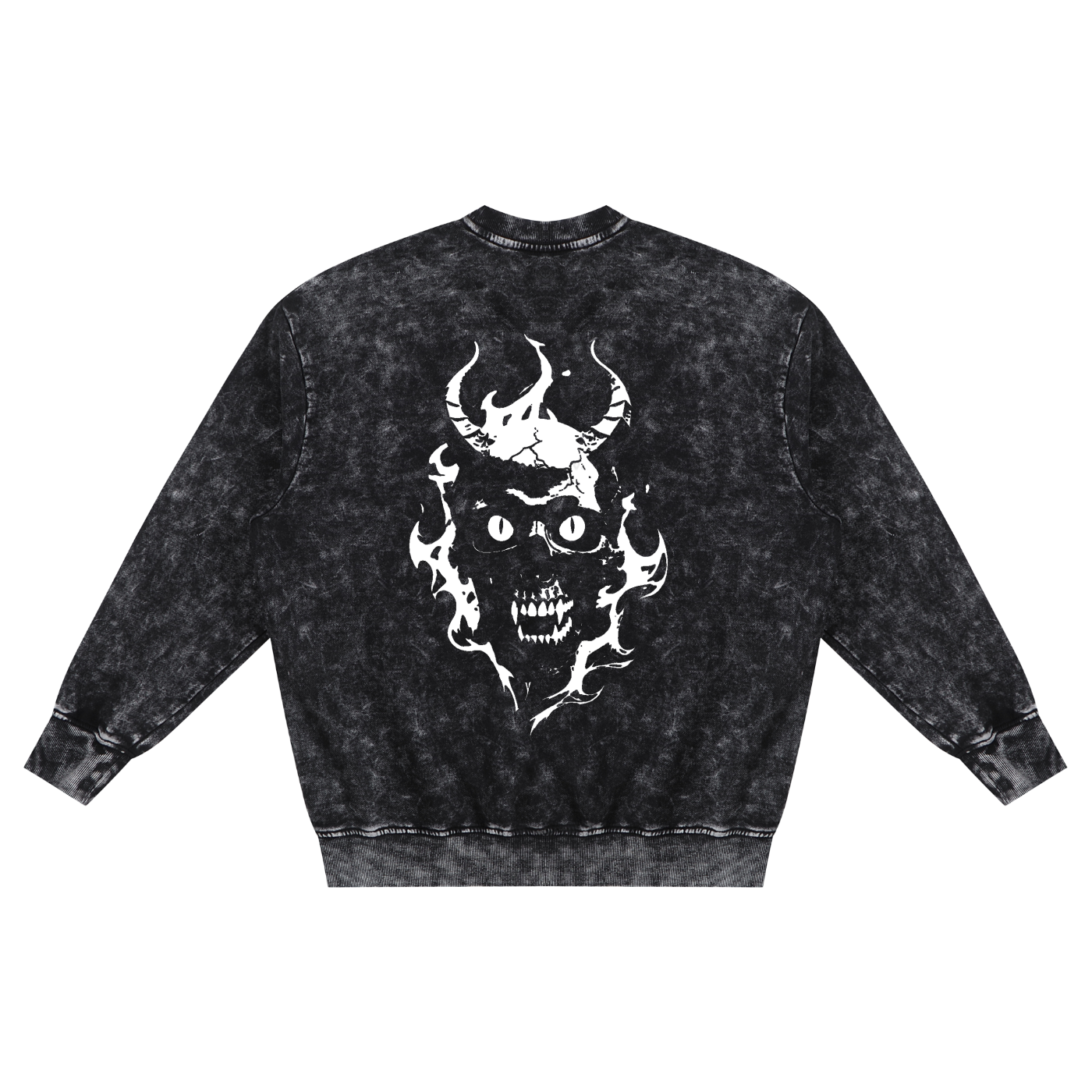 HRTLS HMBL SNOW WASHED DEMON SWEATSHIRT