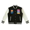 HRTLS HMBL MULTI-GRAPHIC FLEECED VARSITY JACKET