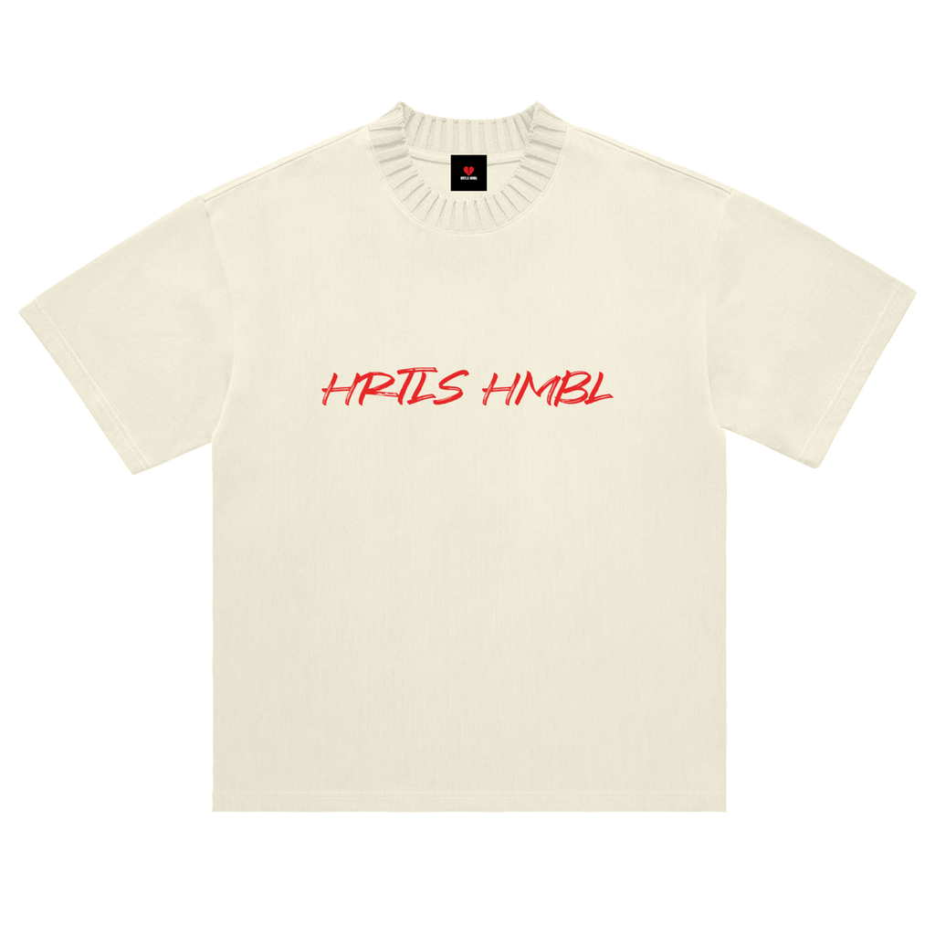 HRTLS HMBL PLOTTING IN SILENCE HEAVYWEIGHT KNITTED TEE