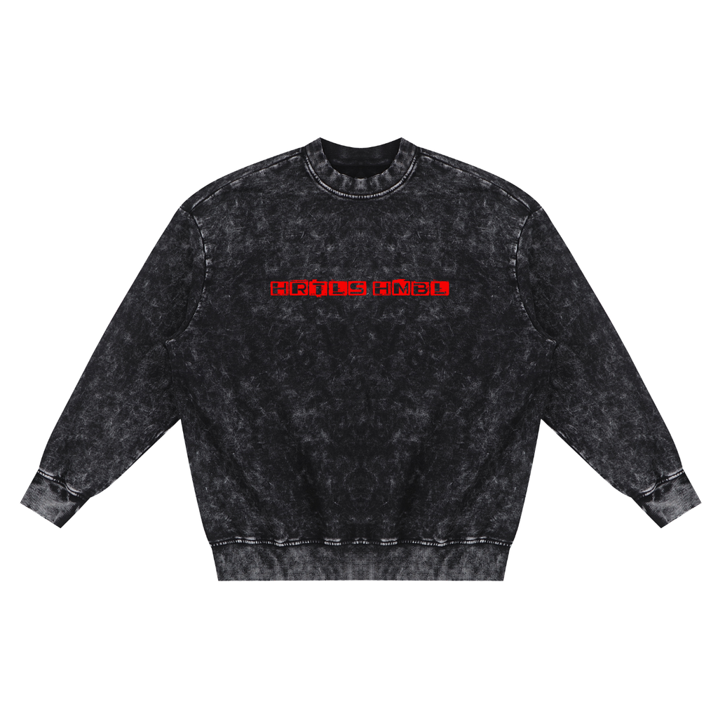 HRTLS HMBL SNOW WASHED DEMON SWEATSHIRT