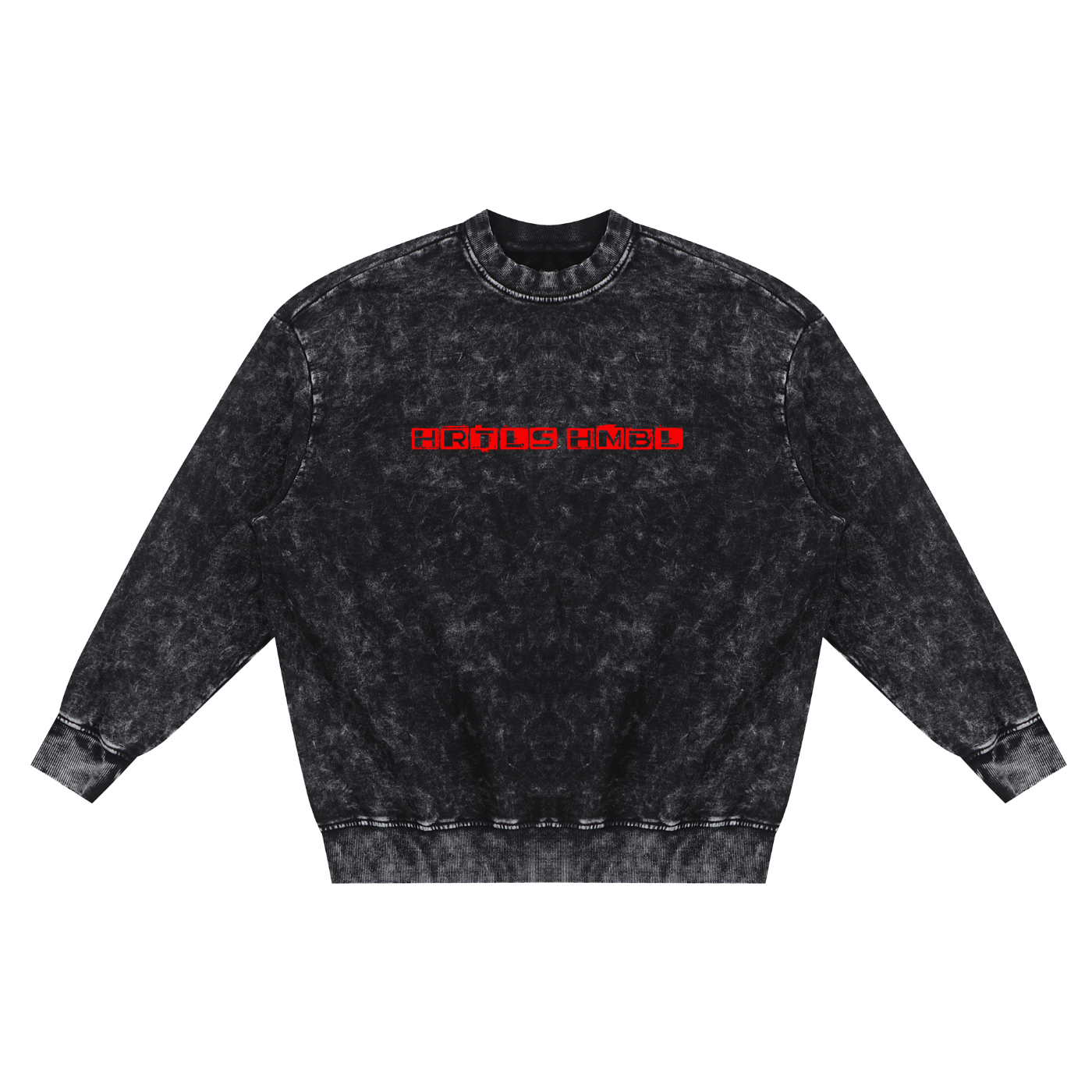 HRTLS HMBL SNOW WASHED DEMON SWEATSHIRT