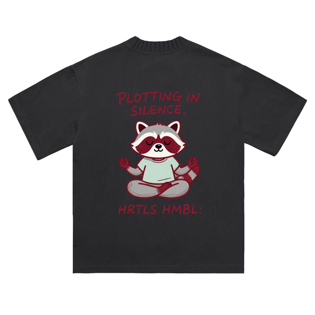 HRTLS HMBL PLOTTING IN SILENCE HEAVYWEIGHT KNITTED TEE