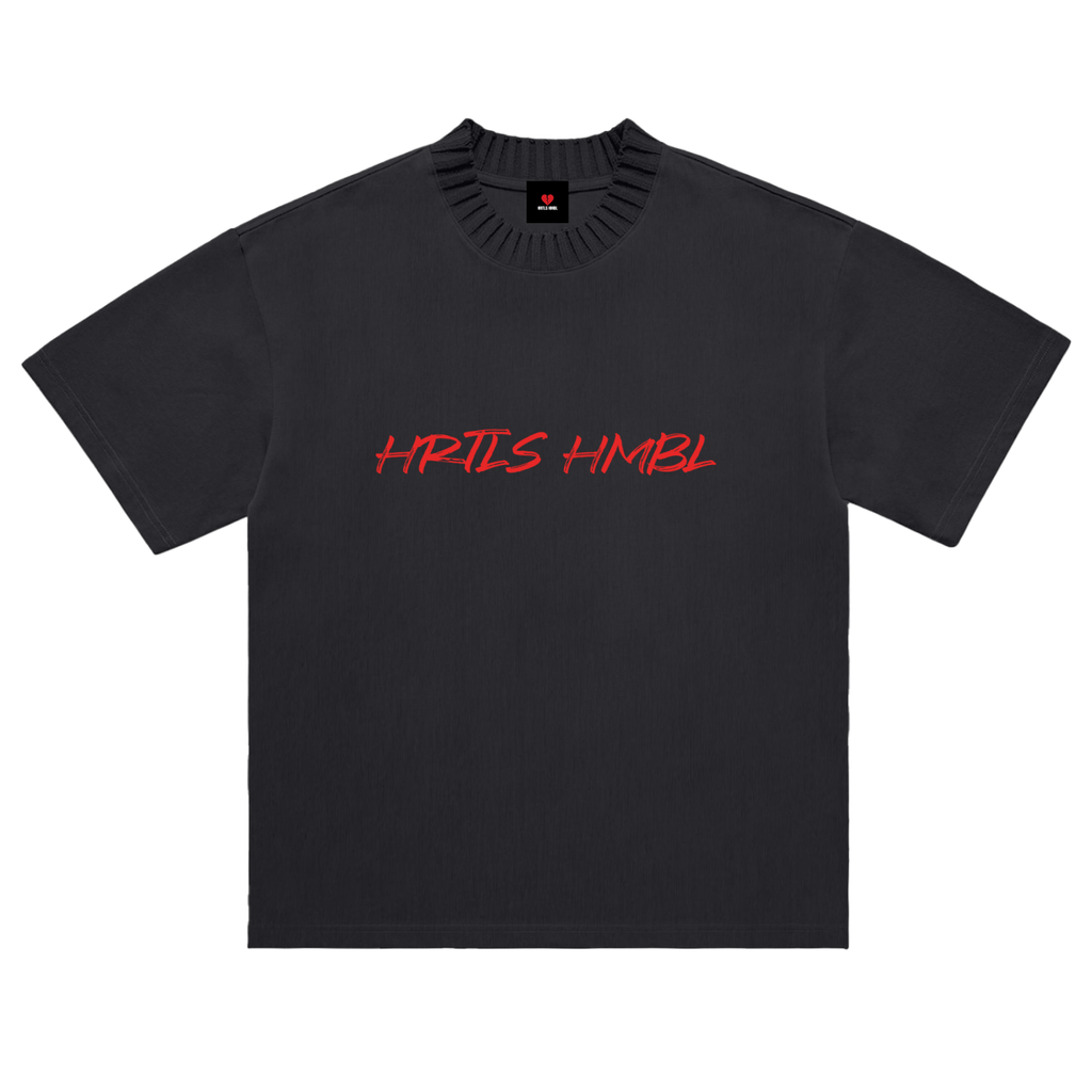 HRTLS HMBL PLOTTING IN SILENCE HEAVYWEIGHT KNITTED TEE