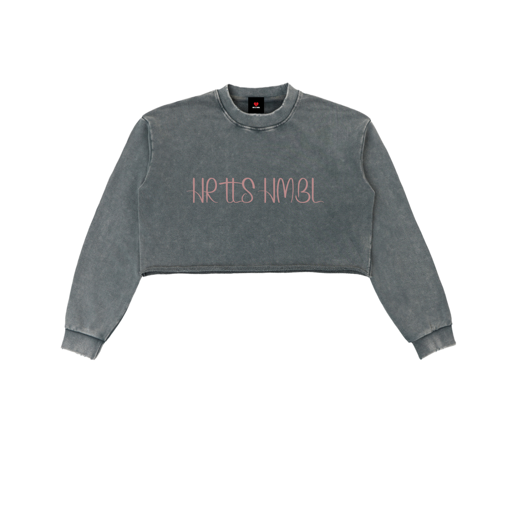 HRTLS HMBL TALK LESS WOMEN'S CROPPED SWEATSHIRT