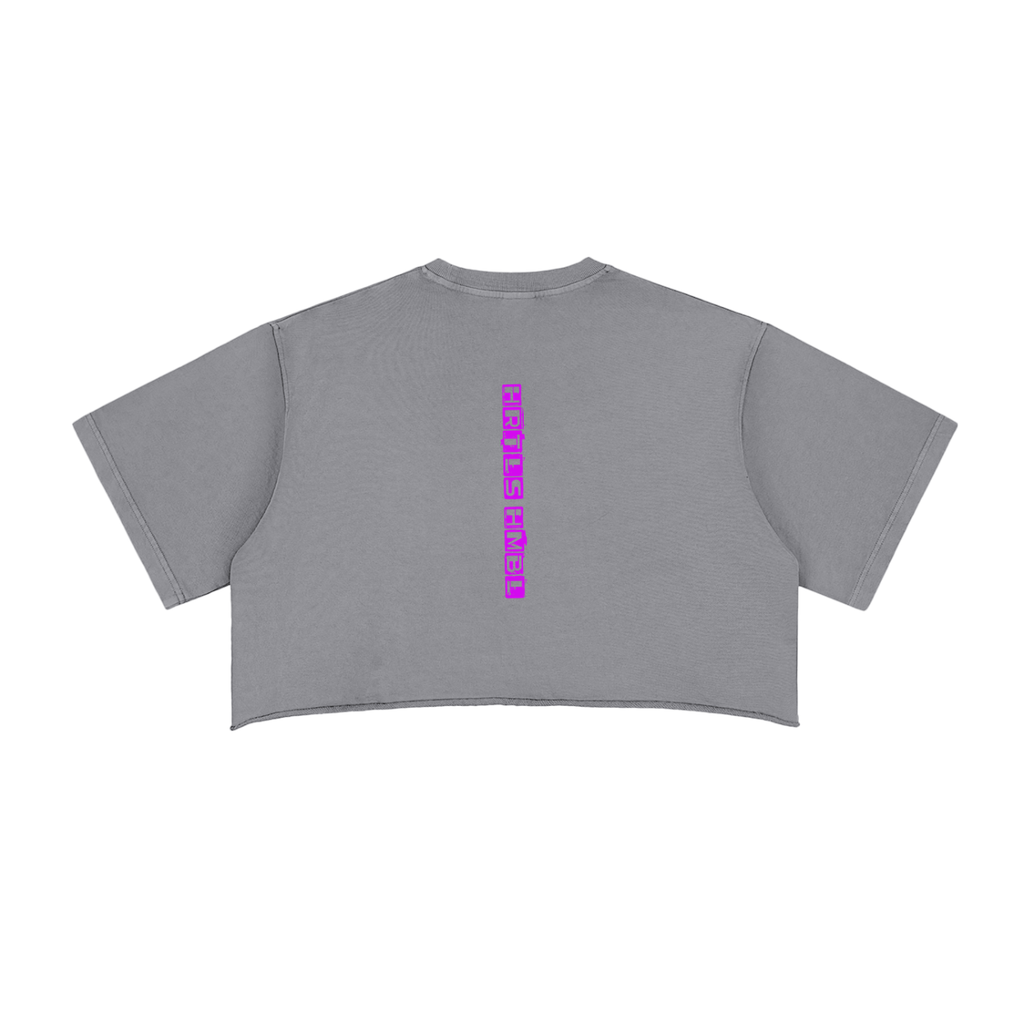 HRTLS HMBL YOUR WEAKNESS IS MINES WOMEN'S CROP TOP