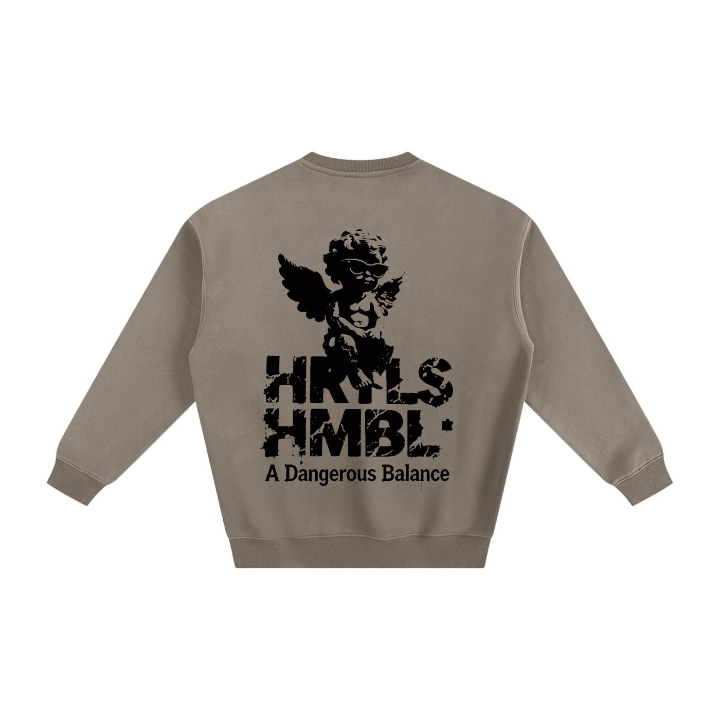 HRTLS HMBL TOO NUMB TO CARE FLEECED SWEATSHIRT